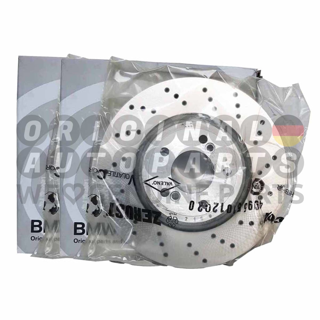 Original BMW M Bremsscheiben Satz hinten 350x24mm 1' E82 M Coupe 3' M3 E90 E92 E93 34212283803 34212283804